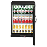 Polar G-Series 900mm Single Solid Door Back Bar Cooler Black 138Ltr - GL015