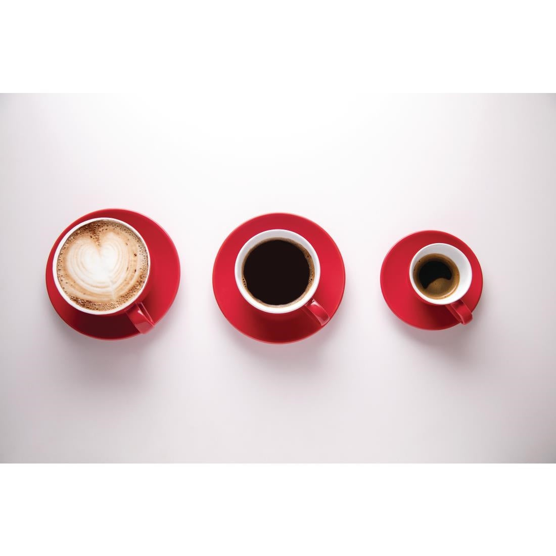 Olympia Cafe Saucers Red 158mm (12 Pack) - GL047