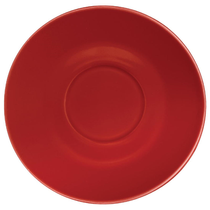 Olympia Cafe Saucers Red 158mm (12 Pack) - GL047