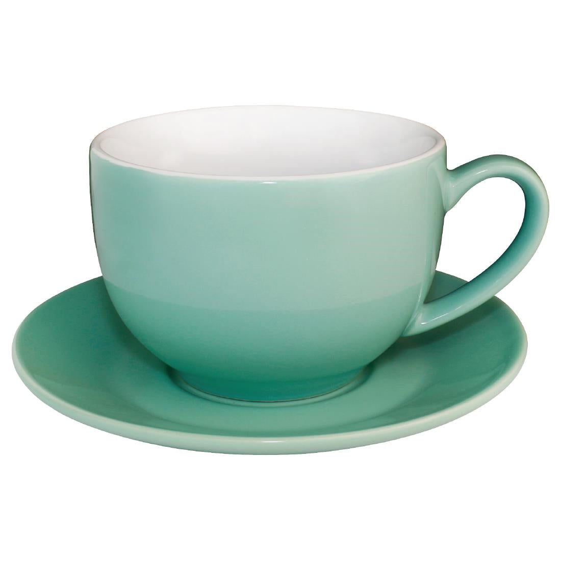 Olympia Cafe Espresso Saucers Aqua 158mm (12 Pack) - GL464