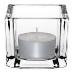 Olympia Glasses Tealight Holders Square Clear (6 Pack) - GM224