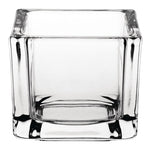 Olympia Glasses Tealight Holders Square Clear (6 Pack) - GM224