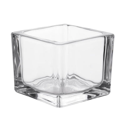 Olympia Glasses Tealight Holders Square Clear (6 Pack) - GM224