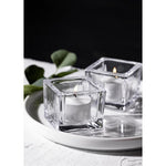 Olympia Glasses Tealight Holders Square Clear (6 Pack) - GM224