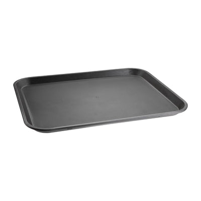 Olympia Kristallon PP Rectangular Non-Slip Tray Black 355x455mm - GM239