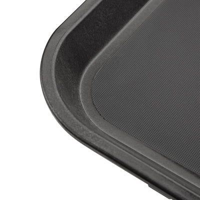 Olympia Kristallon PP Rectangular Non-Slip Tray Black 355x455mm - GM239