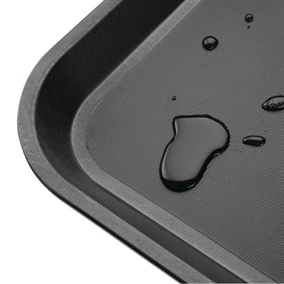 Olympia Kristallon PP Rectangular Non-Slip Tray Black 355x455mm - GM239