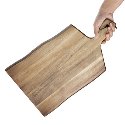 Olympia Acacia Wood Wavy Handled Wooden Board Large 355mm - GM264