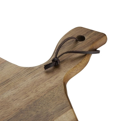 Olympia Acacia Wood Wavy Handled Wooden Board Large 355mm - GM264