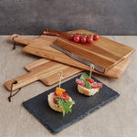 Olympia Acacia Wood Wavy Handled Wooden Board Large 355mm - GM264