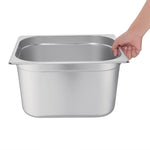 Vogue Stainless Steel Gastronorm 2/3 Tray 200mm - GM315