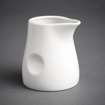 Olympia Whiteware Dimpled Milk Jugs 170ml (6 Pack) - GM367