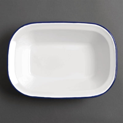 Olympia Enamel Rectangular Dishes 280x190mm (6 Pack) - GM510