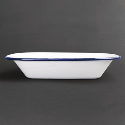 Olympia Enamel Rectangular Dishes 280x190mm (6 Pack) - GM510