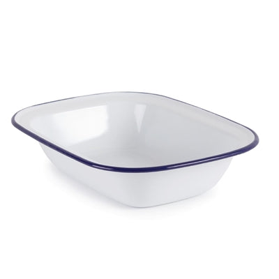 Olympia Enamel Rectangular Dishes 280x190mm (6 Pack) - GM510