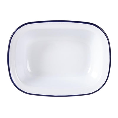 Olympia Enamel Rectangular Dishes 280x190mm (6 Pack) - GM510