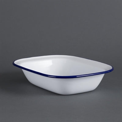 Olympia Enamel Rectangular Dishes 280x190mm (6 Pack) - GM510