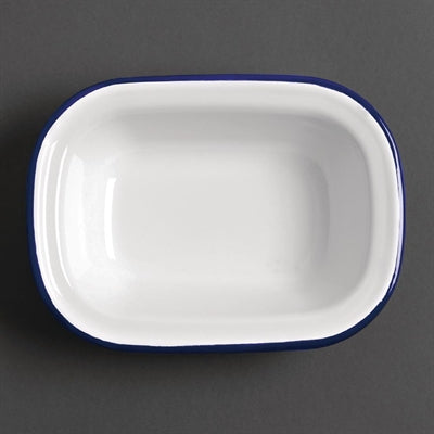 Olympia Enamel Rectangular Pie Dishes 180x135mm (6 Pack) - GM511