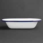 Olympia Enamel Rectangular Pie Dishes 180x135mm (6 Pack) - GM511