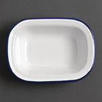 Olympia Enamel Rectangular Pie Dishes 180x135mm (6 Pack) - GM511