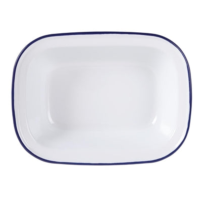 Olympia Enamel Rectangular Pie Dishes 180x135mm (6 Pack) - GM511