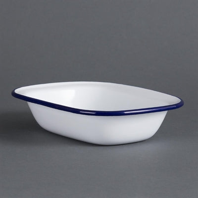 Olympia Enamel Rectangular Pie Dishes 180x135mm (6 Pack) - GM511