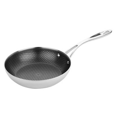 Vogue Tri-Shield Stainless Steel Frying Pan with Clad Coating 20cm - GP187