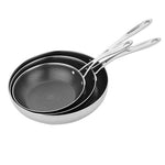 Vogue Tri-Shield Stainless Steel Frying Pan with Clad Coating 20cm - GP187