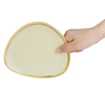 Olympia Kiln Triangular Side Plates Sandstone 165mm (6 Pack) - GP325