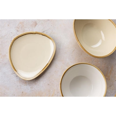 Olympia Kiln Triangular Side Plates Sandstone 165mm (6 Pack) - GP325
