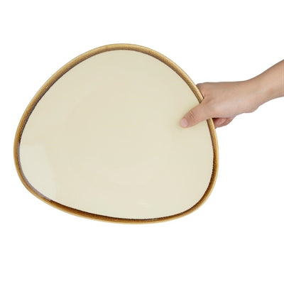 Olympia Kiln Triangular Plates Sandstone 280mm (4 Pack) - GP327