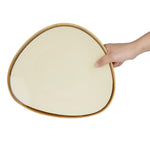 Olympia Kiln Triangular Plates Sandstone 280mm (4 Pack) - GP327