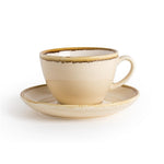 Olympia Kiln Cappuccino Saucers Sandstone 160mm (6 Pack) - GP333