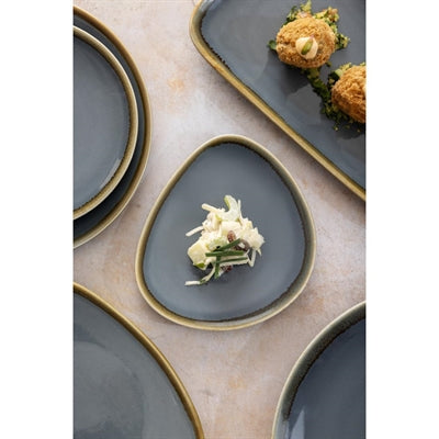 Olympia Kiln Triangular Side Plates Ocean 165mm (6 Pack) - GP341