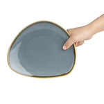 Olympia Kiln Triangular Side Plates Ocean 230mm (6 Pack) - GP342