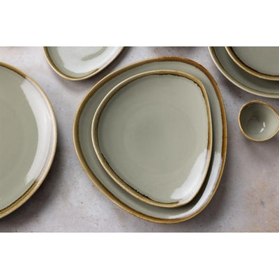Olympia Kiln Triangular Plates Moss 280mm (4 Pack) - GP474