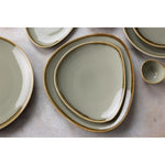 Olympia Kiln Triangular Plates Moss 280mm (4 Pack) - GP474