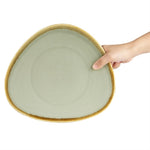 Olympia Kiln Triangular Plates Moss 280mm (4 Pack) - GP474