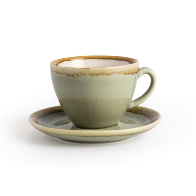 Olympia Kiln Cappuccino Cups Moss 230ml (6 Pack) - GP478