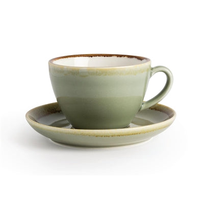 Olympia Kiln Cappuccino Cups Moss 340ml (6 Pack) - GP480