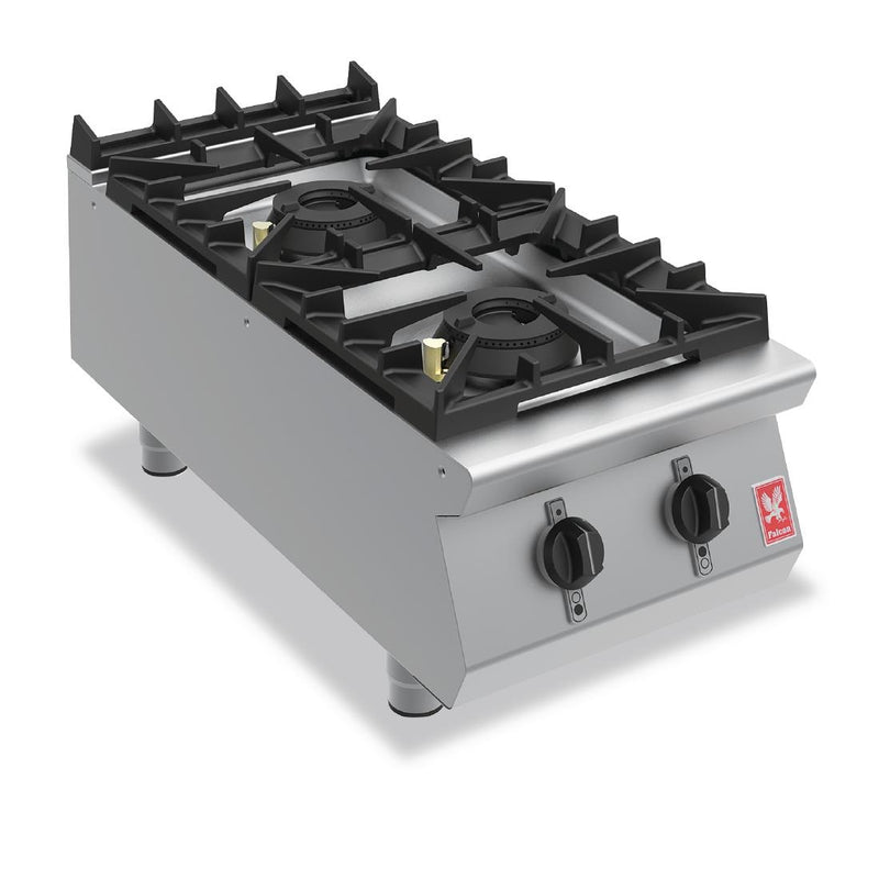 Falcon F900 Two Burner Countertop Boiling Hob Natural Gas G9042 - GR400-N