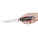 Olympia Premium Riveted Steak Knives with Black ABS Handles (6 Pack) - GR919