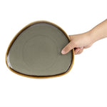 Olympia Kiln Triangular Plates Smoke 230mm (6 Pack) - HC384