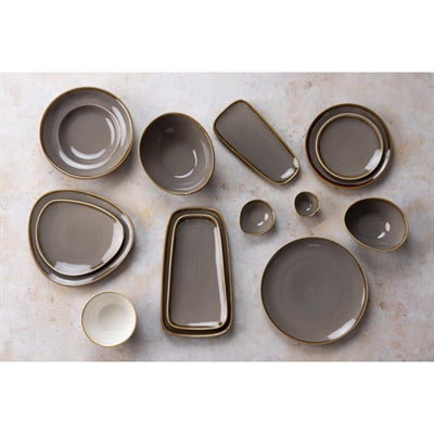 Olympia Kiln Round Coupe Plates Smoke 230mm (6 Pack) - HC387
