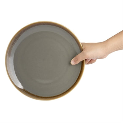 Olympia Kiln Round Coupe Plates Smoke 230mm (6 Pack) - HC387