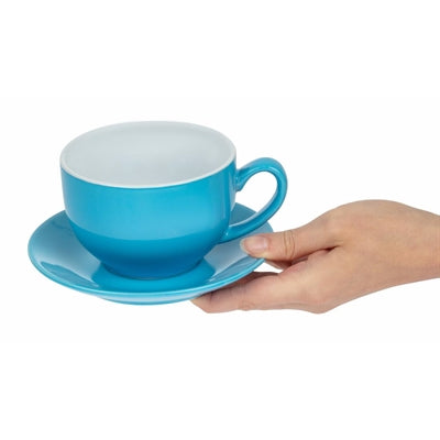 Olympia Cafe Cappuccino Cups Blue 340ml (12 Pack) - HC404