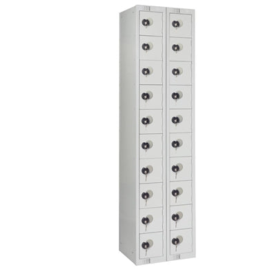 Twenty Door Personal Effects Locker Grey Coin Lock - HR544