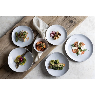 Olympia Raw Recycled Clay Coupe Bowls Charcoal 230mm (6 Pack) - HS338
