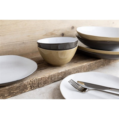 Olympia Raw Recycled Clay Coupe Plates Natural 220mm (6 Pack) - HS332