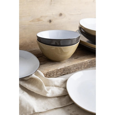 Olympia Raw Recycled Clay Deep Bowls Natural 140mm (6 Pack) - HS333